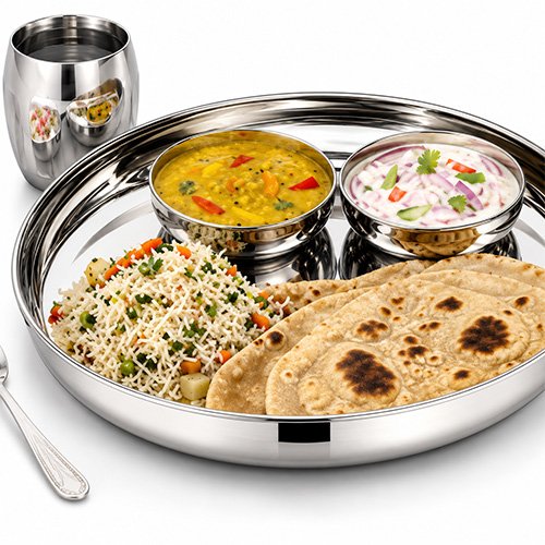 6 PCS BUGLING THALI SET