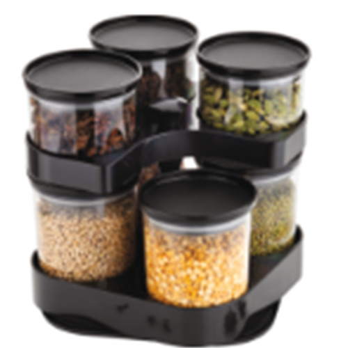 AIR TIGHT ROUND CONTAINER 600ML 7PCS